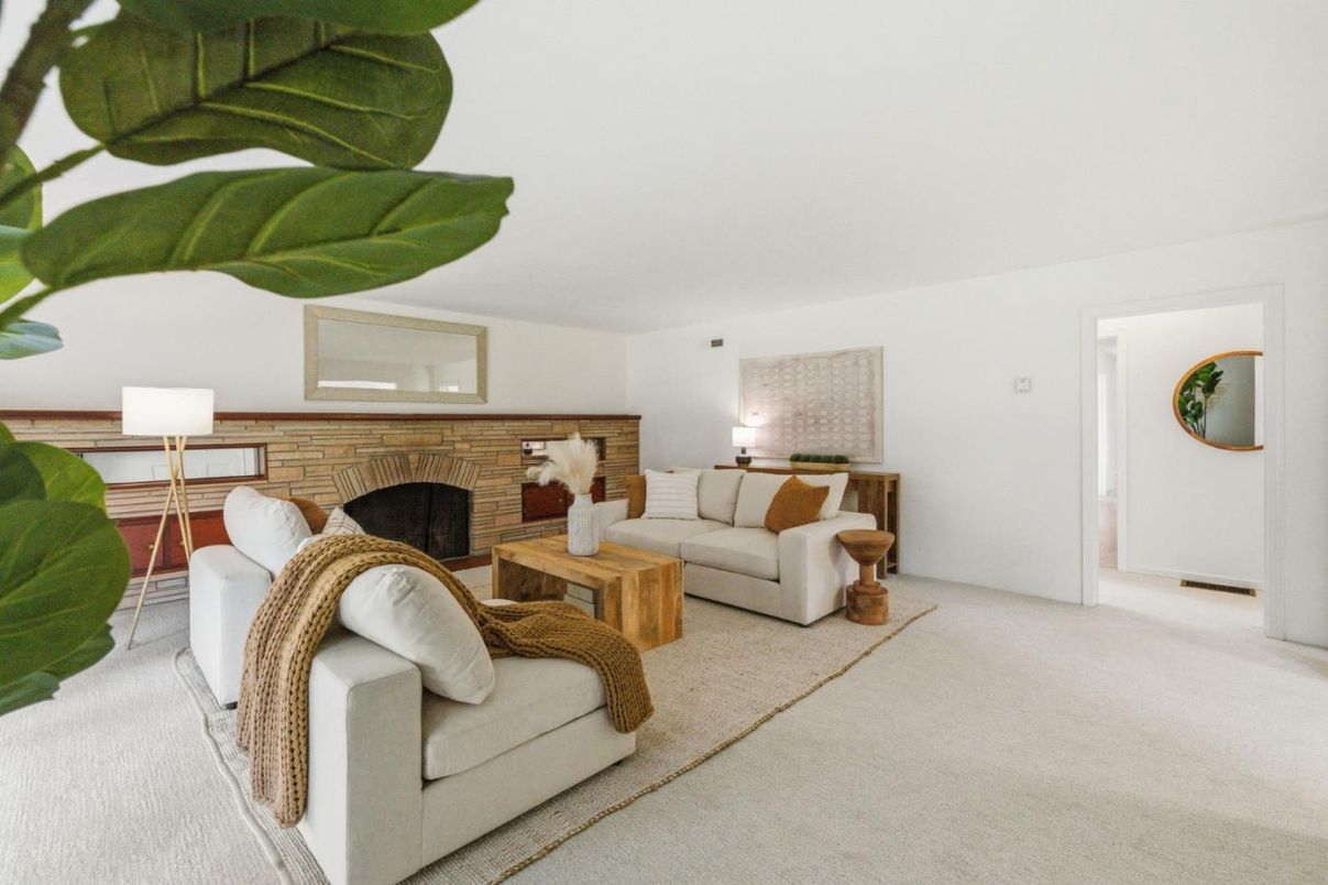 Fireplace, Interior, Living room, Stone Walls