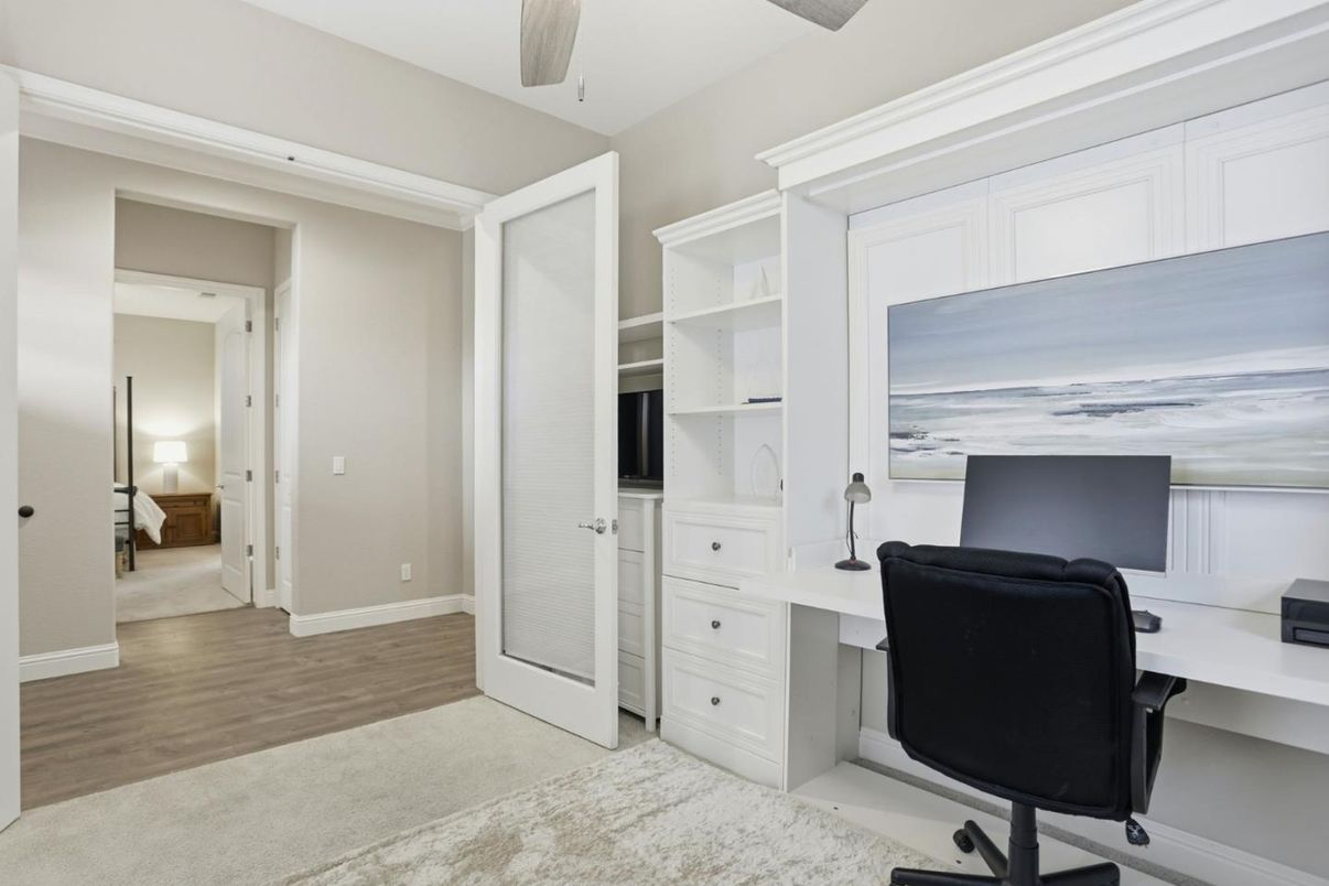 Home Office, Interior, Wood Texture Flooring