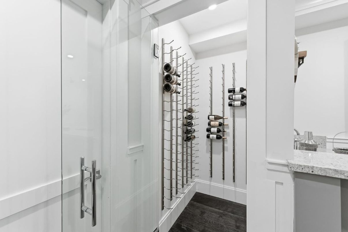 Interior, Recessed Lighting, Wine Storage, Wood Texture Flooring