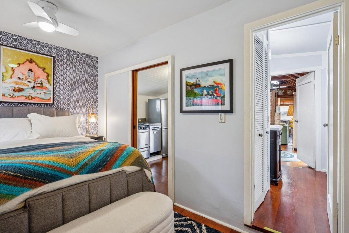 Bedroom, Interior, Wood Texture Flooring