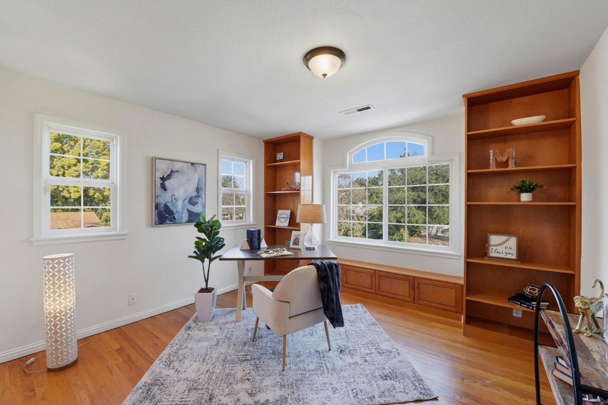 Home Office, Interior, Wood Texture Flooring