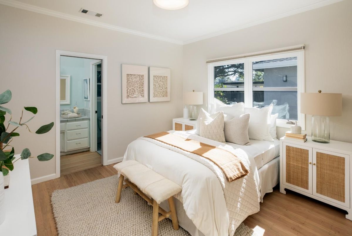 Bedroom, Interior, Wood Texture Flooring