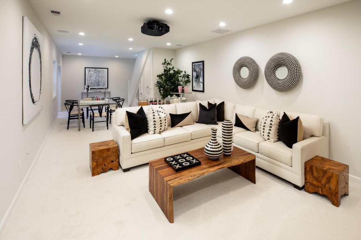 Dining room, Interior, Living room, Recessed Lighting