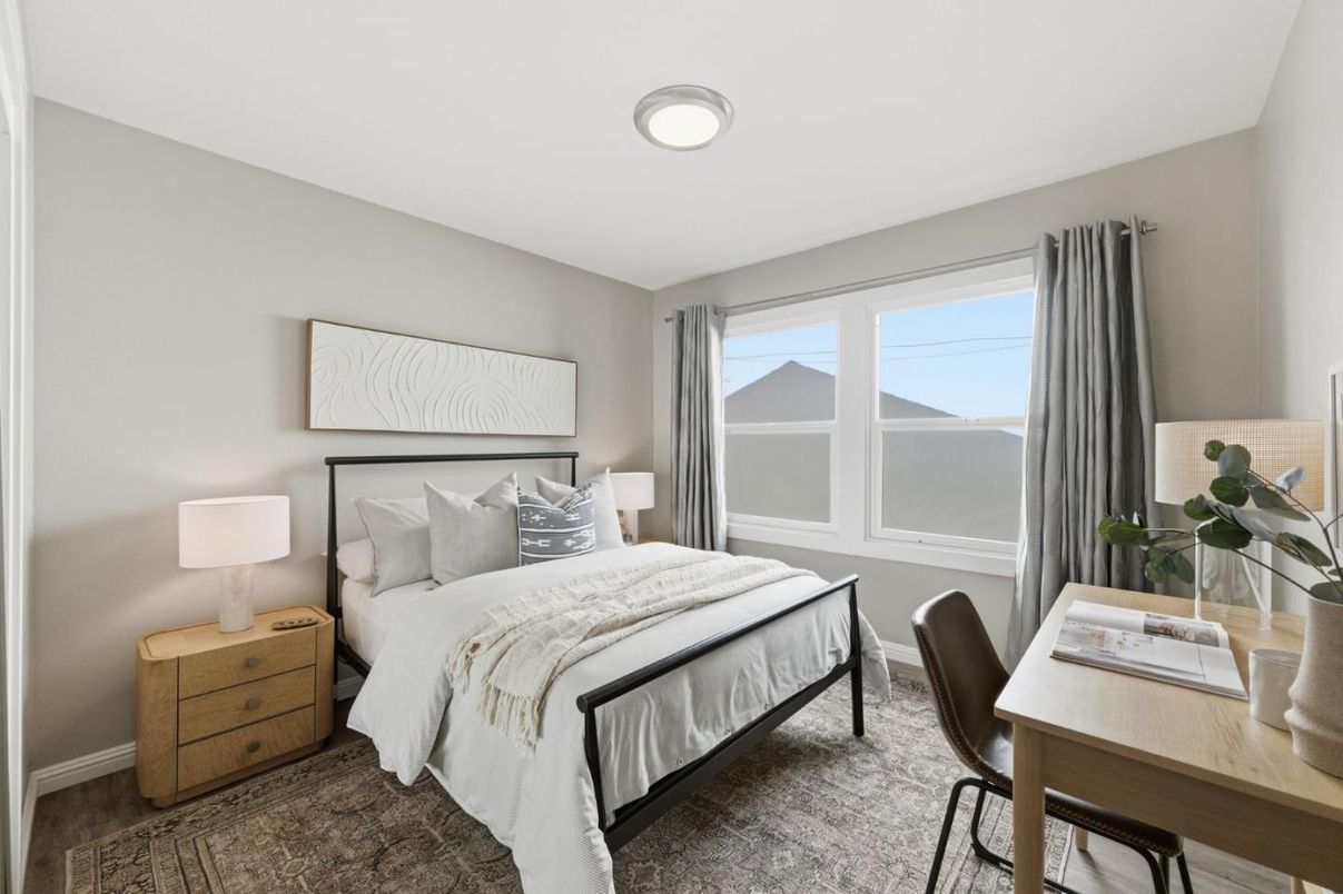 Bedroom, Interior, Wood Texture Flooring