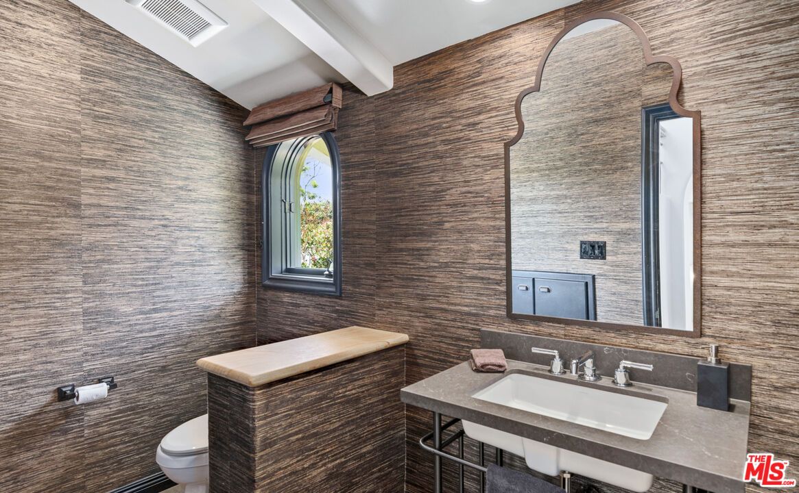 Bathroom, Interior, Recessed Lighting, Wooden Walls