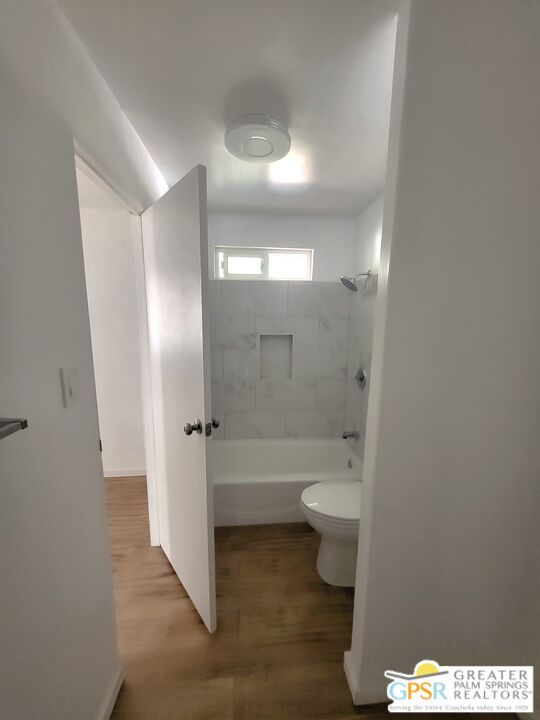 Bathroom, Interior, Marble Walls, Wood Texture Flooring