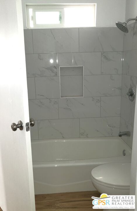 Bathroom, Interior, Marble Walls, Wood Texture Flooring