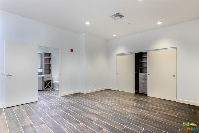 Bathroom, Empty room, Interior, Recessed Lighting, Wood Texture Flooring