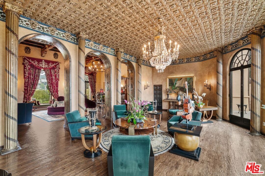 Chandelier, Interior, Living room, Piano, Wood Texture Flooring