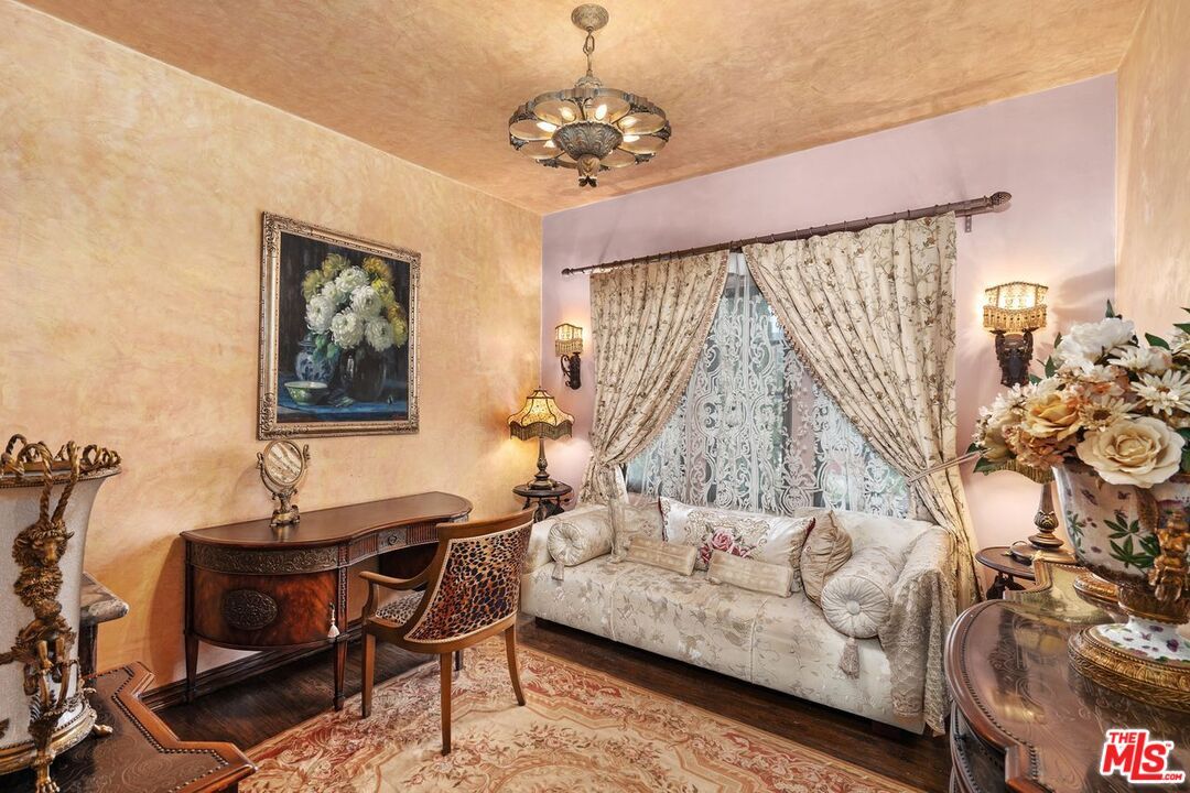 Chandelier, Home Office, Interior, Wood Texture Flooring