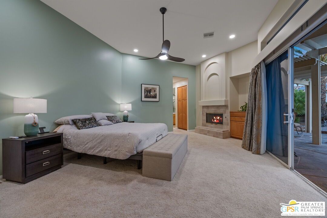 Bedroom, Fireplace, Interior, Recessed Lighting