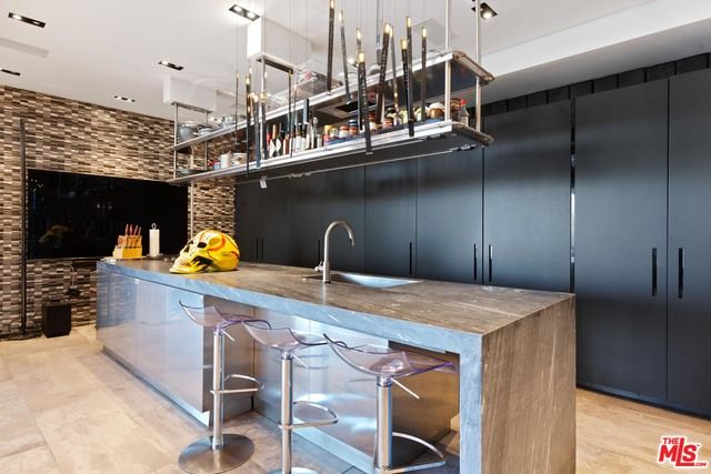 Interior, Pendant Lights, Recessed Lighting, Stone Walls