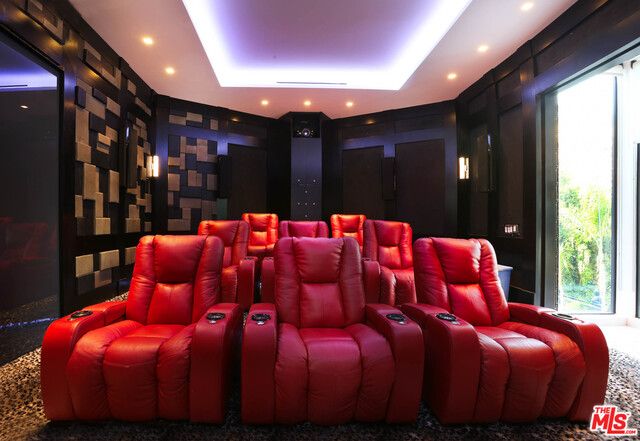 Home Theatre Room, Interior, Projection Screen, Recessed Lighting, Theatre Room