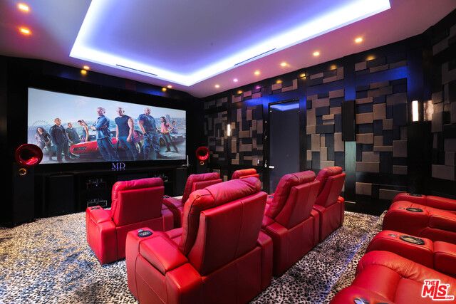 Home Theatre Room, Interior, Projection Screen, Recessed Lighting, Theatre Room