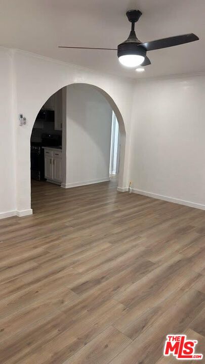 Empty room, Interior, Kitchen, Wood Texture Flooring