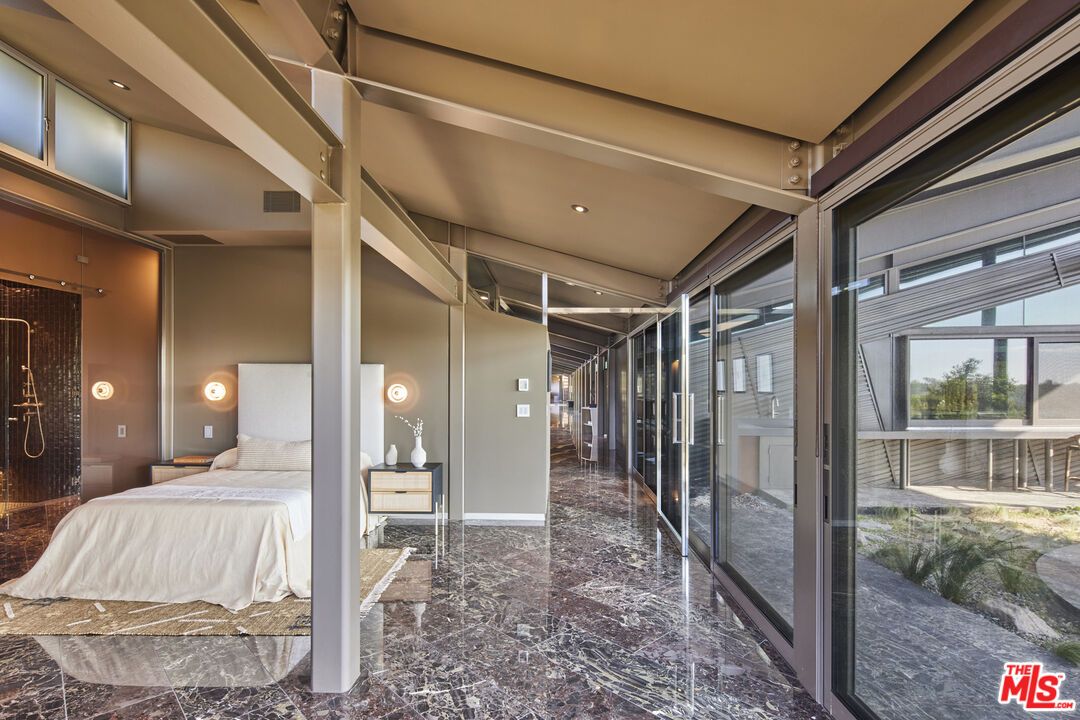 Bedroom, Interior, Marble, Recessed Lighting