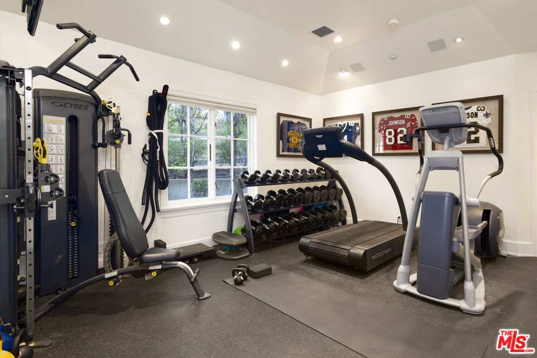 Fitness Equipment, Gym, Interior, Recessed Lighting