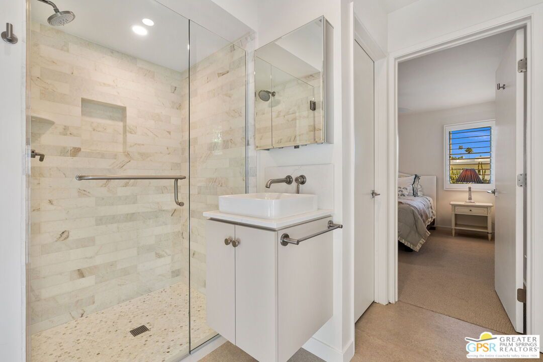 Bathroom, Bedroom, Glass Shower, Interior, Recessed Lighting