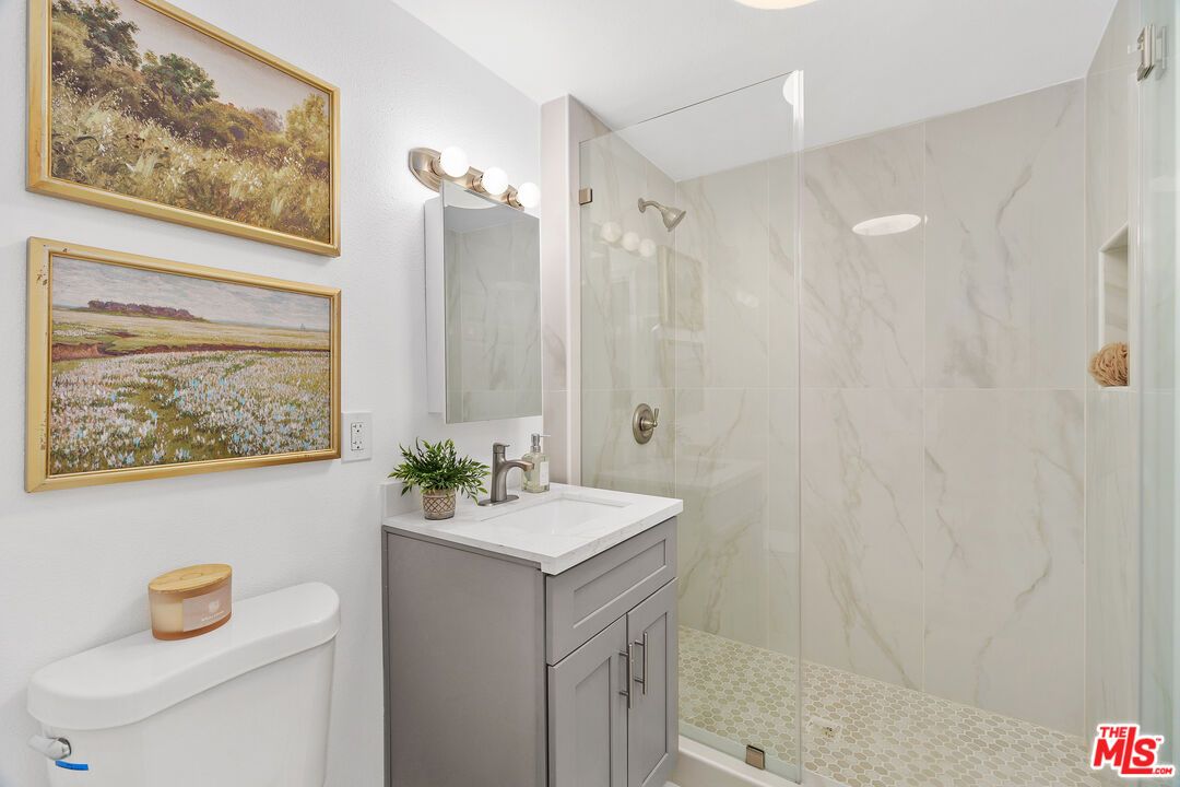 Bathroom, Glass Shower, Interior, Marble Walls