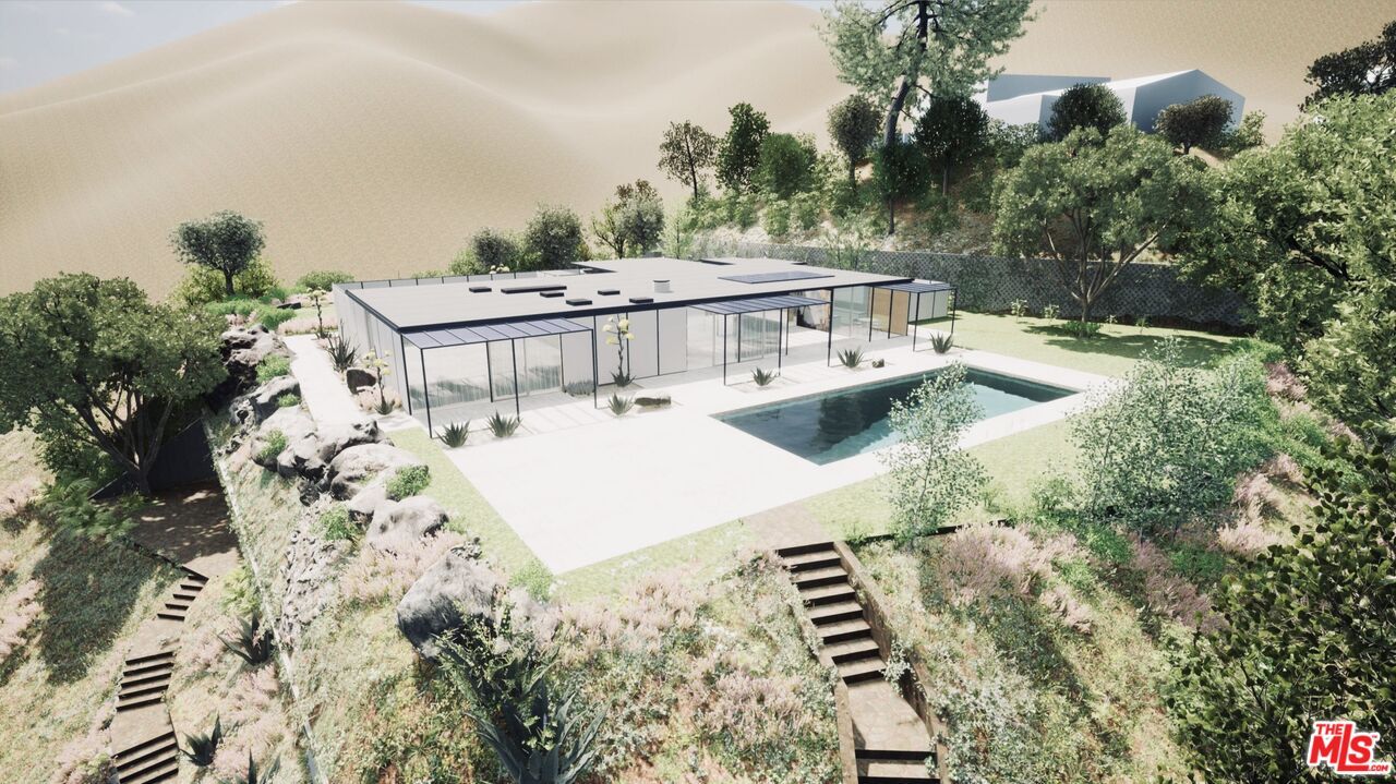 Exterior, Pool, Solar Panels