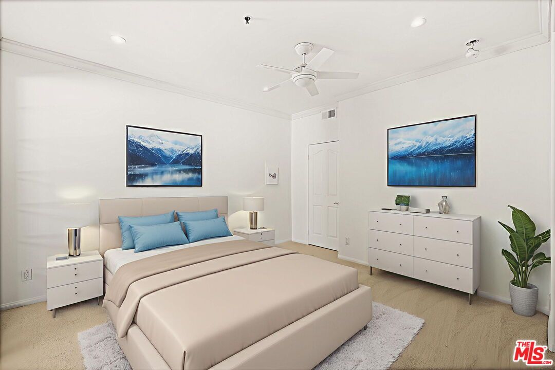 Bedroom, Interior, Recessed Lighting