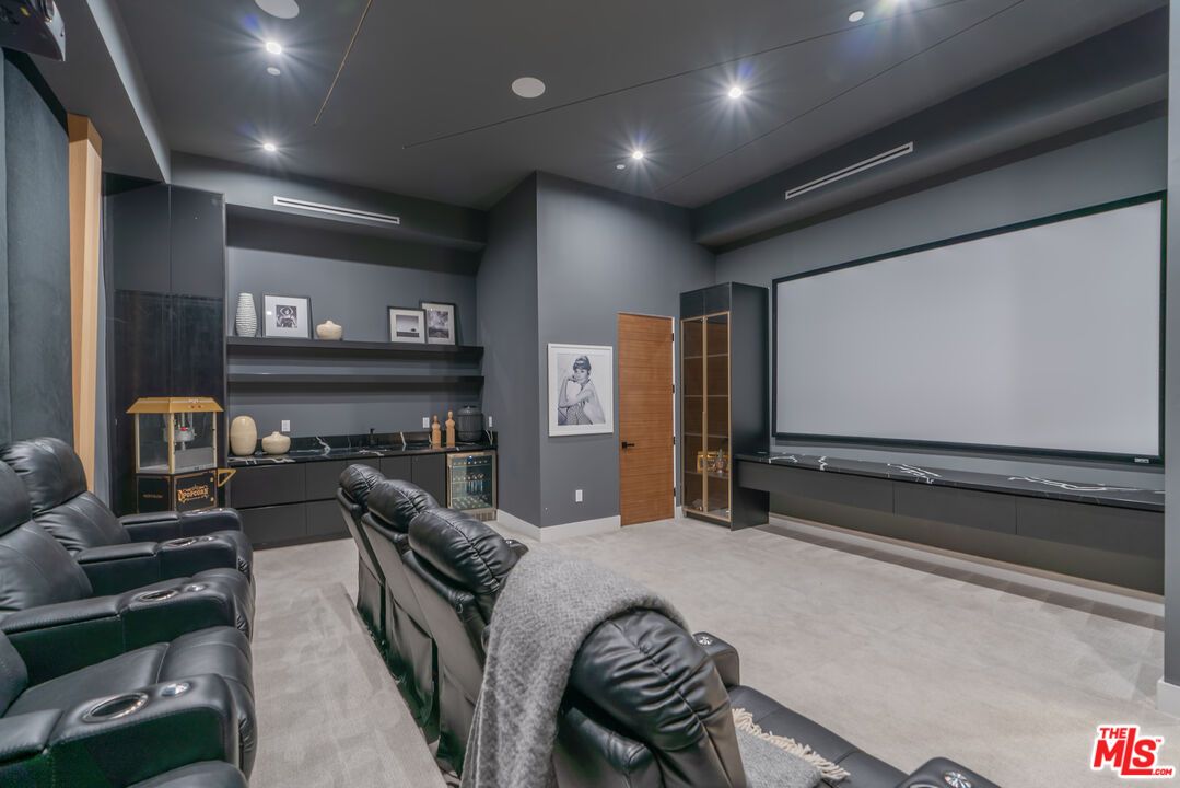 Home Theatre Room, Interior, Projection Screen, Recessed Lighting, Theatre Room