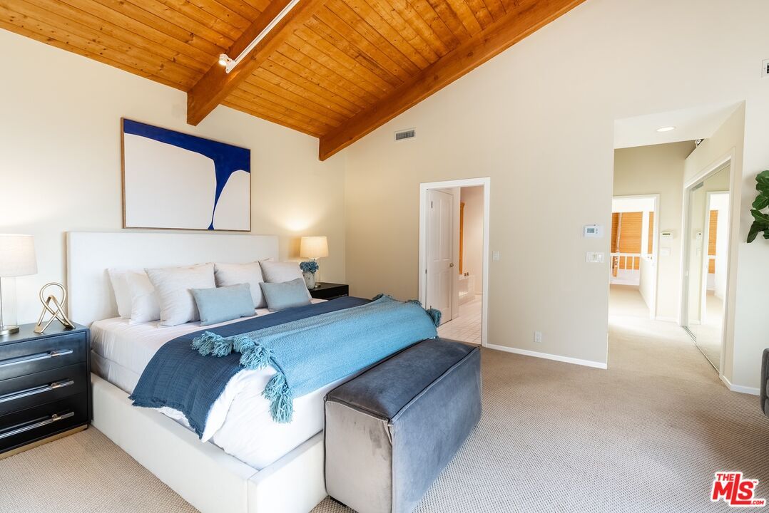 Bedroom, Interior, Wooden Beams, Wooden Ceilings