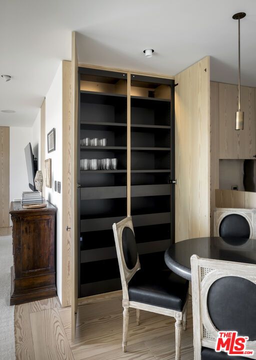 Interior, Pendant Lights, Wood Texture Flooring, Wooden Walls