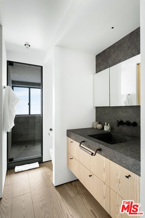 Bathroom, Interior, Wood Texture Flooring