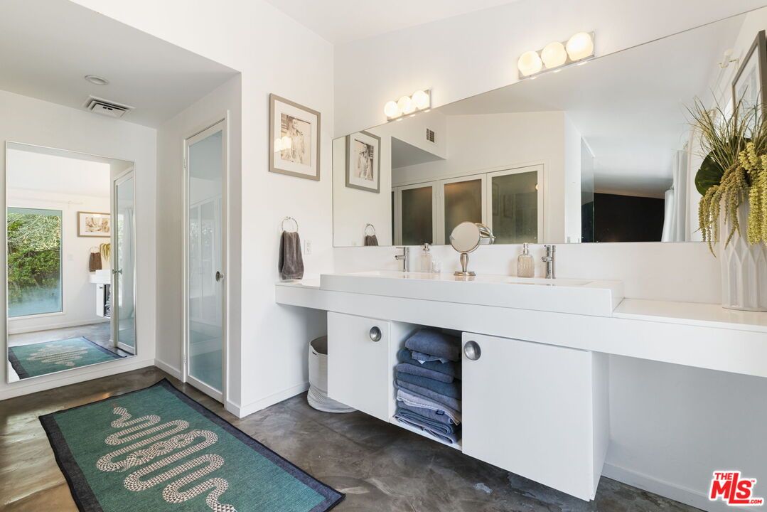 Bathroom, Dual Sink Vanities, Glass Shower, Interior