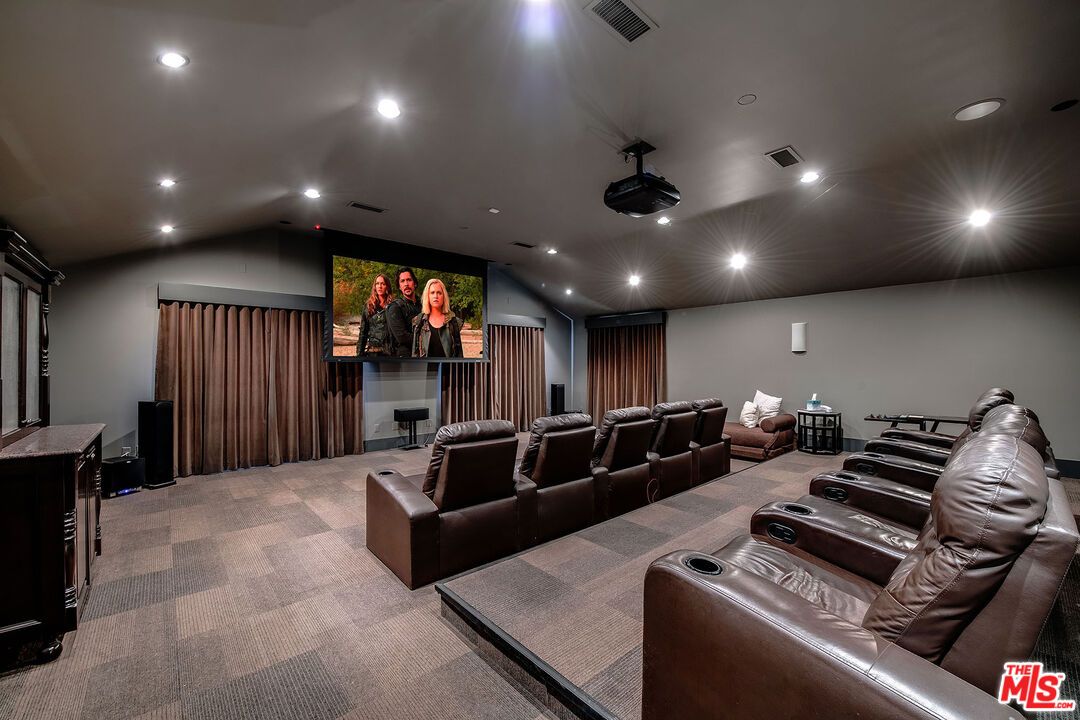 Home Theatre Room, Interior, Projection Screen, Recessed Lighting, Theatre Room