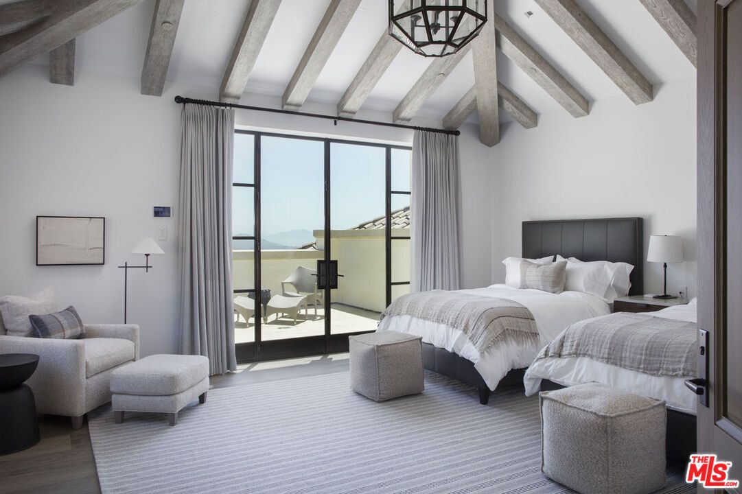 Bedroom, Interior, Wooden Beams, Wood Texture Flooring