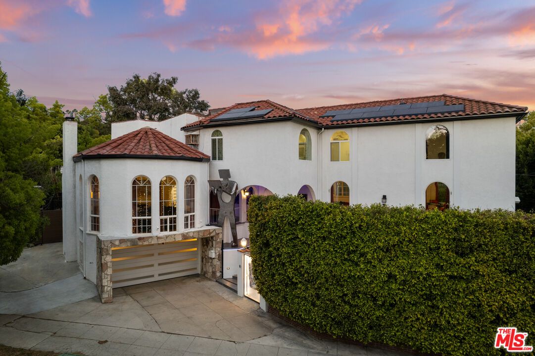 Attached, Exterior, Facade, Solar Panels, Spanish Mediterranean