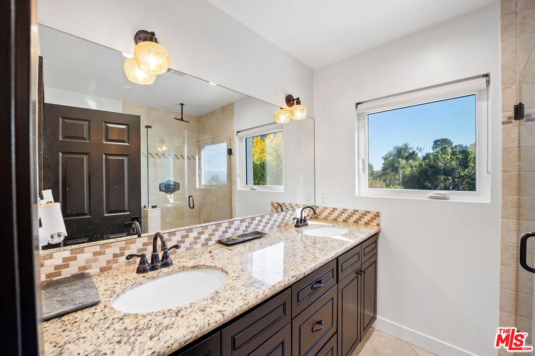 Bathroom, Dual Sink Vanities, Glass Shower, Interior