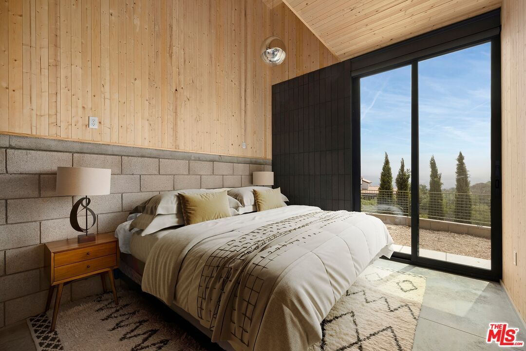 Bedroom, Interior, Wooden Ceilings, Wooden Walls