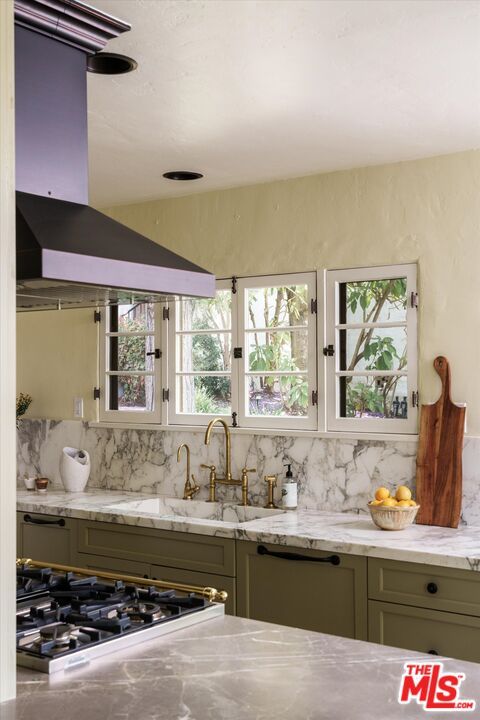Interior, Kitchen, Marble Walls
