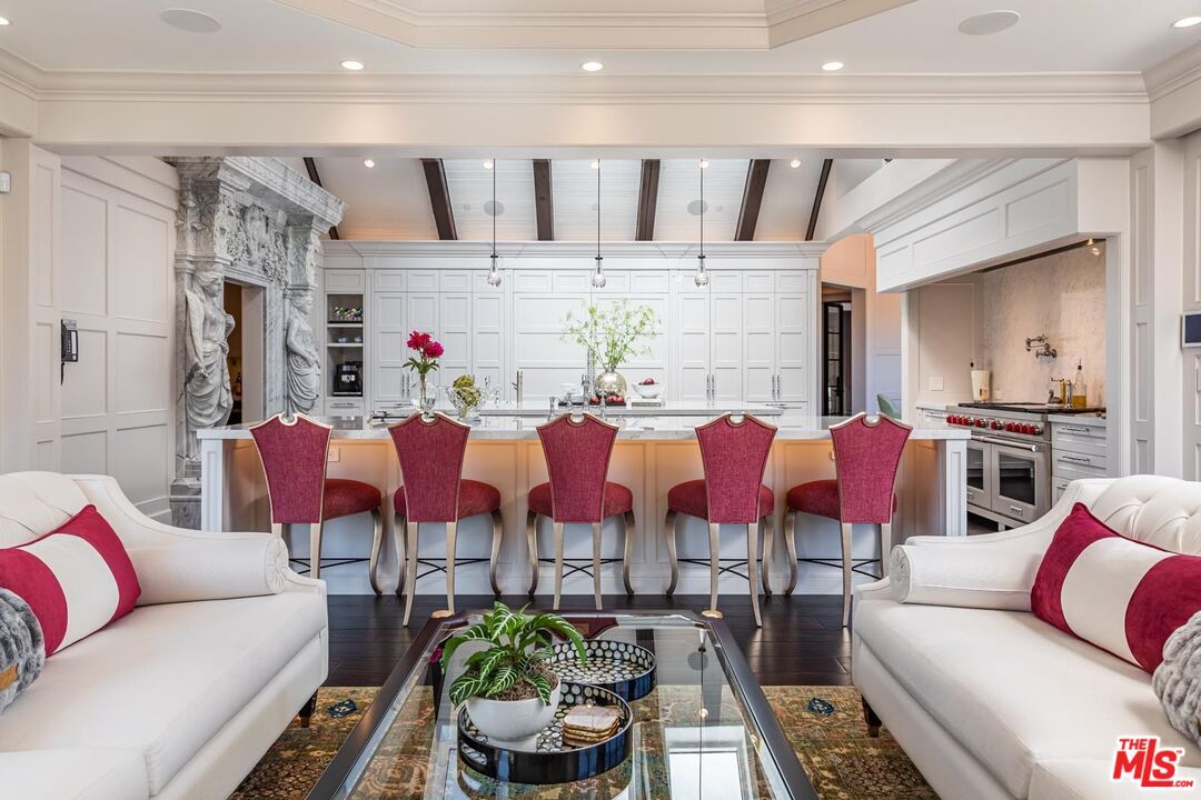 Interior, Kitchen, Living room, Recessed Lighting, Stainless Steel Appliances, Wood Texture Flooring