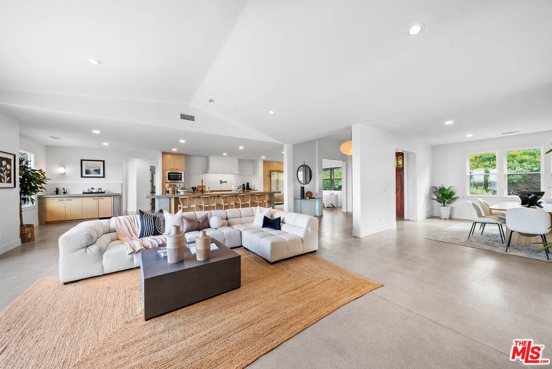 Dining room, Interior, Kitchen, Living room, Recessed Lighting, Stainless Steel Appliances