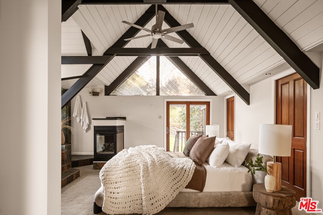 Bedroom, Fireplace, Interior