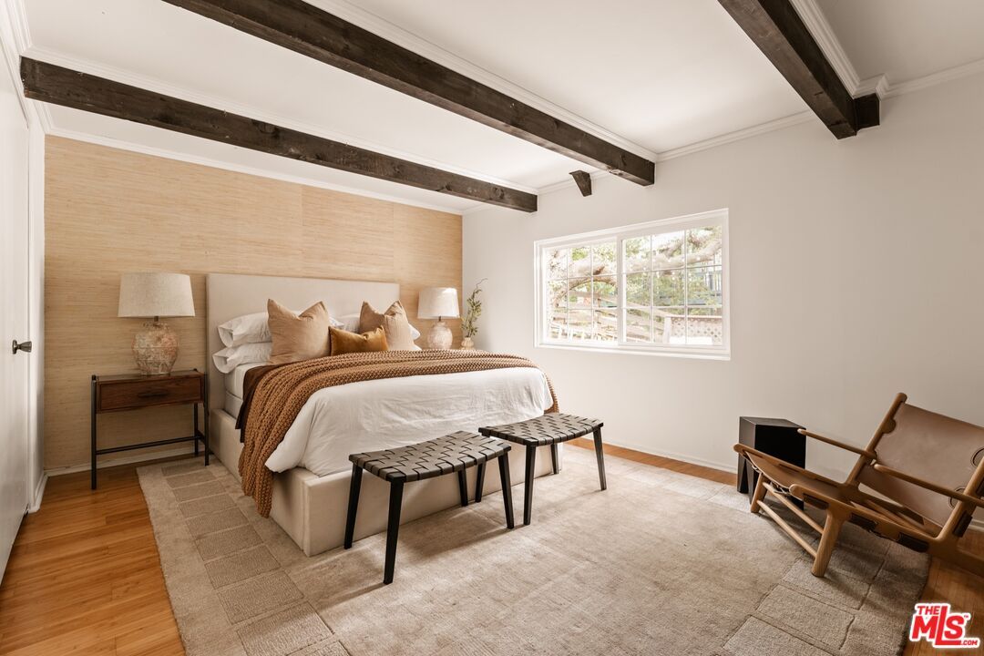 Bedroom, Interior, Wooden Beams, Wood Texture Flooring