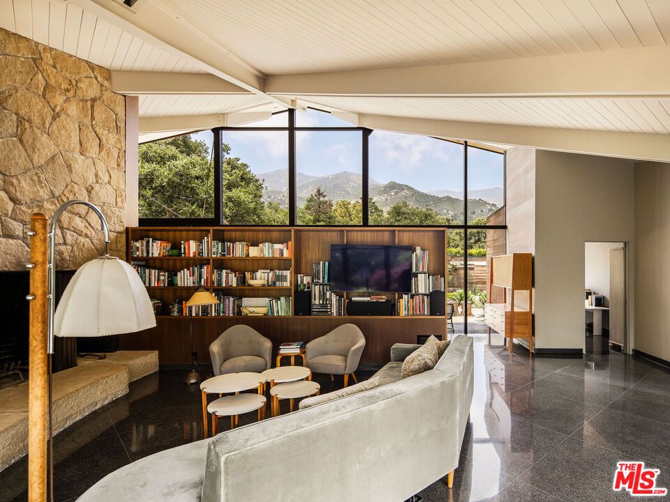 Interior, Living room, Stone Walls
