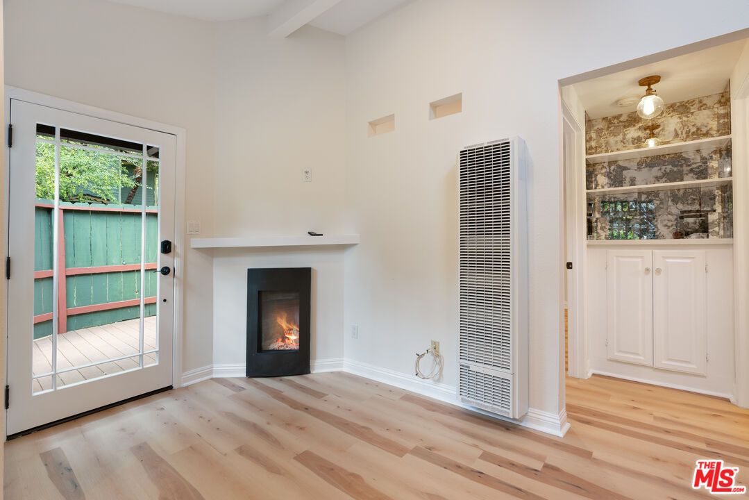 Empty room, Fireplace, Interior, Wood Texture Flooring