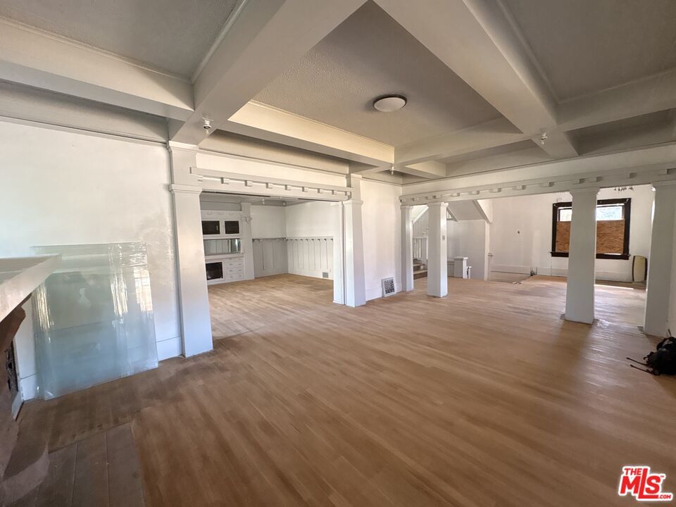 Empty room, Fireplace, Interior, Wood Texture Flooring