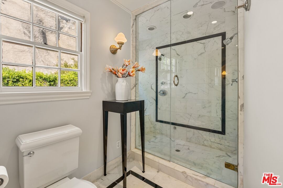 Bathroom, Glass Shower, Interior, Marble Walls