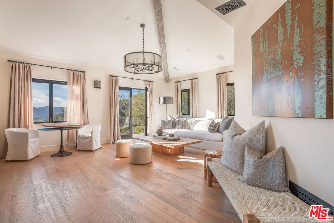 Chandelier, Interior, Living room, Wood Texture Flooring