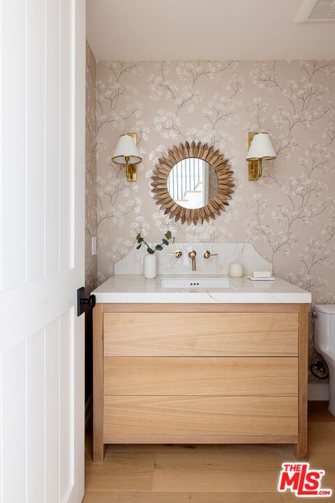 Bathroom, Interior, Wood Texture Flooring