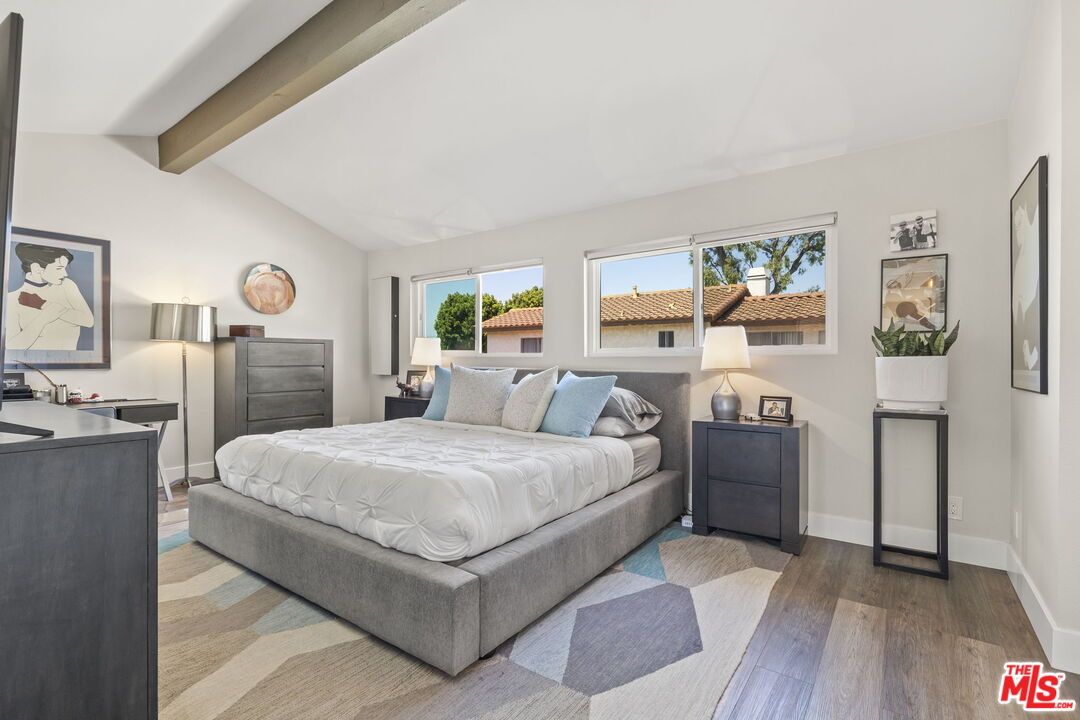 Bedroom, Interior, Wooden Beams, Wood Texture Flooring