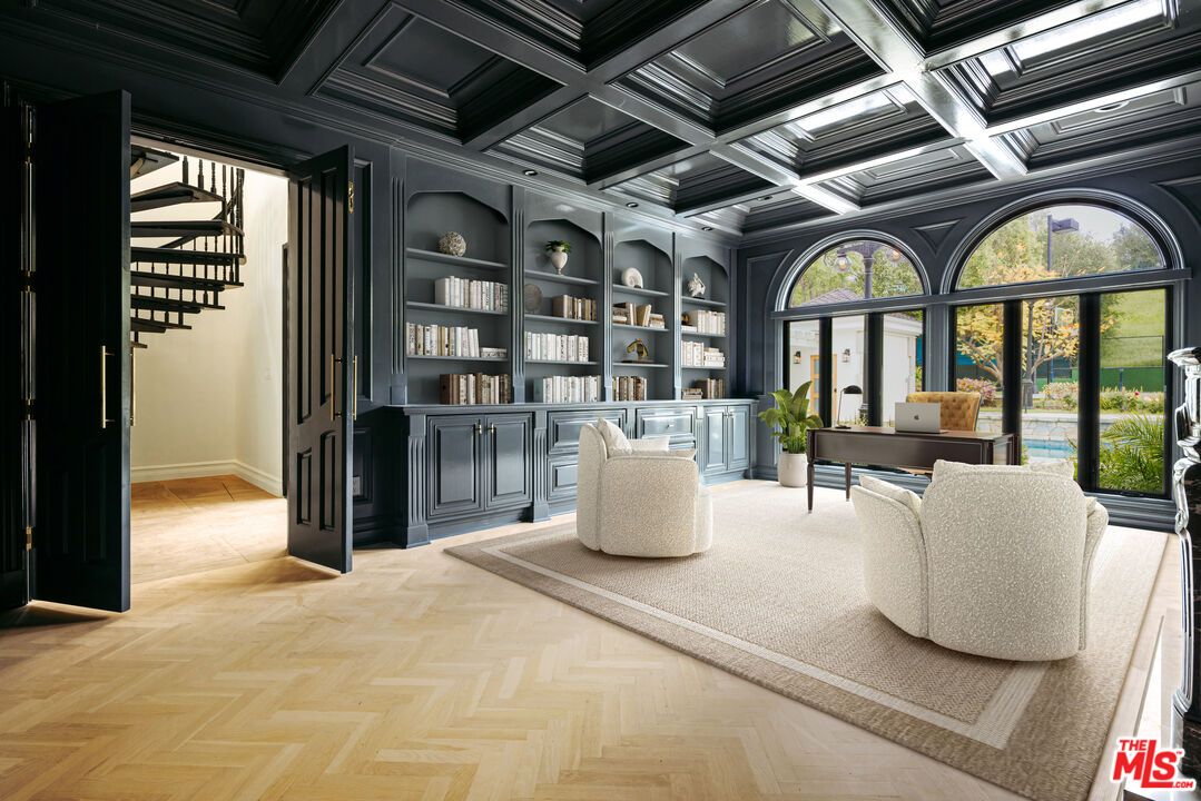 Home Office, Interior, Wood Texture Flooring