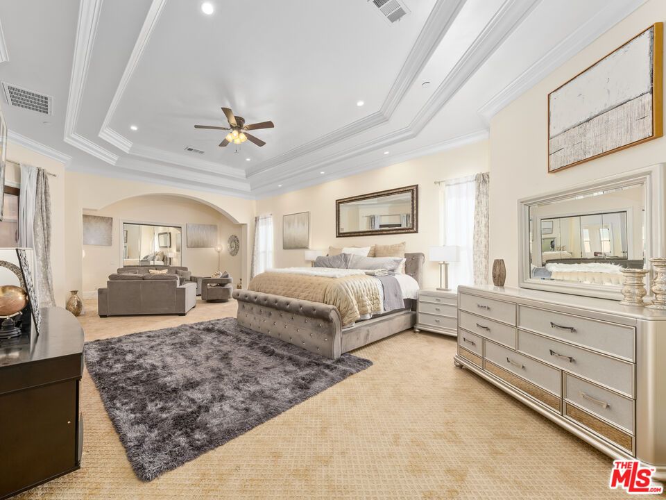 Bedroom, Interior, Recessed Lighting