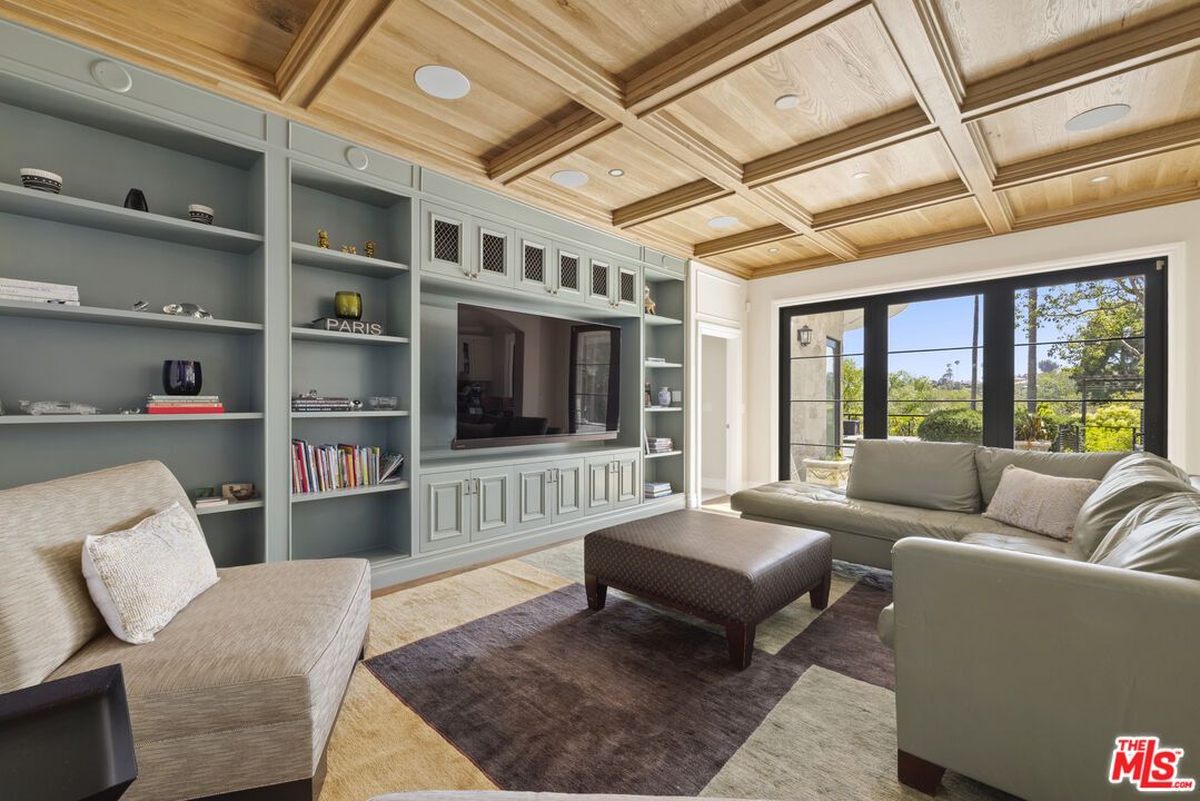 Interior, Living room, Recessed Lighting, Wooden Ceilings